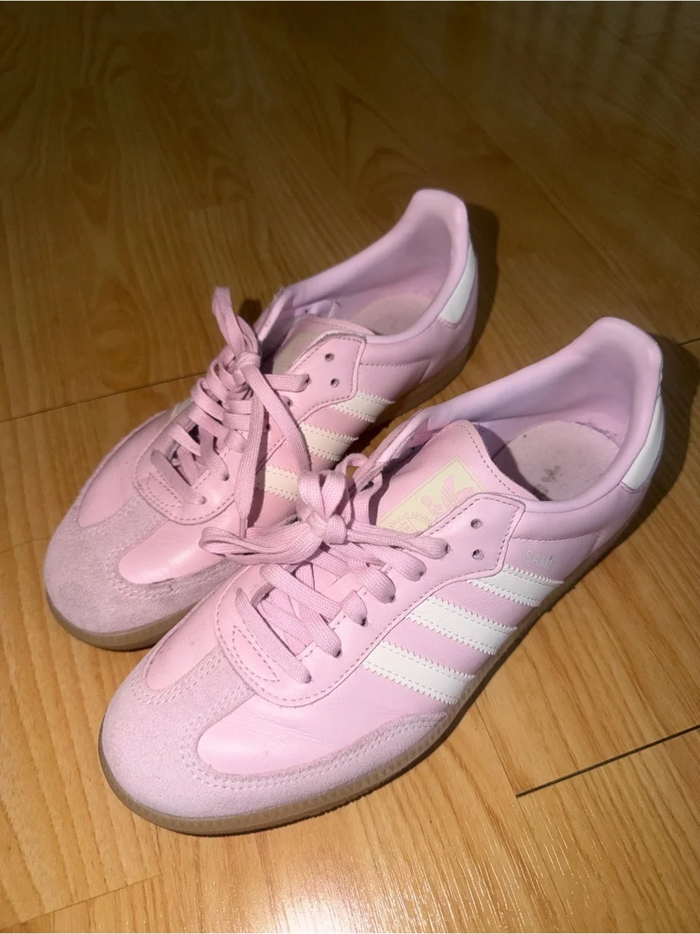 adidas Pink and White Women's Sneakers